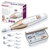 Beurer Set Manicure/Pedicure Mp 64, Fresa Elettrica Per La Cura Delle Unghie Con Batteria, 10 Accessori Per La Cura Delle Unghie Per Mani E Piedi Belli, Bianco,‎ 25.4 x 5.08 x 6.86 cm; 381 grammi